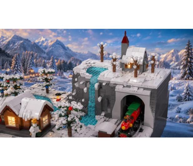 Mould King Klocki konstrukcyjne Świąteczny pociąg Wonderland 4232 el. - 1551642 - zdjęcie 5